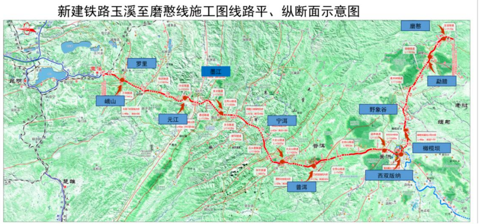 云南玉磨鐵路最新動(dòng)態(tài)，一條鐵路見證城市成長與自信